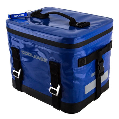 The CoolKASE is a soft cooler that is mountable to the front or rear rack of a bicycle, ATV, scooters, kayak, and other forms of transportation. 