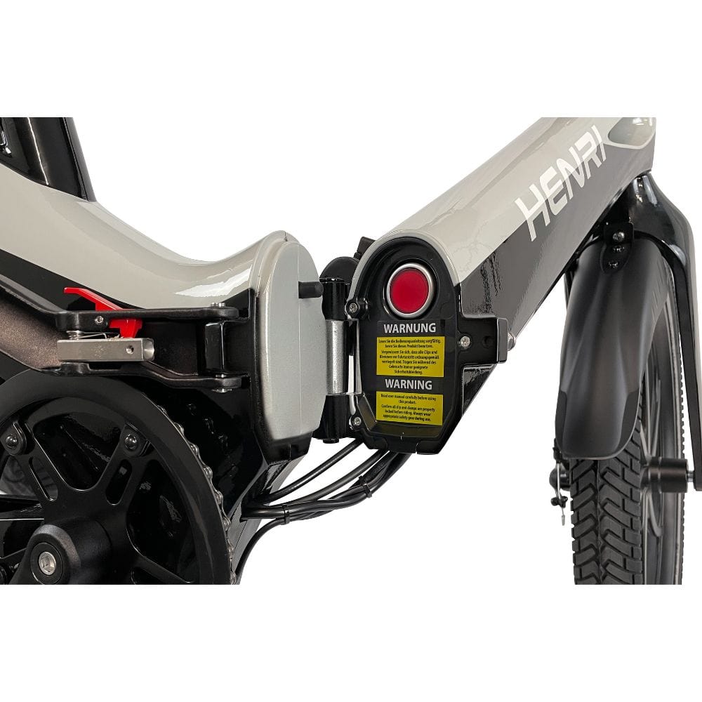 Sleek, durable, single die-cast foldable magnesium frame with no unsightly soldering joints.