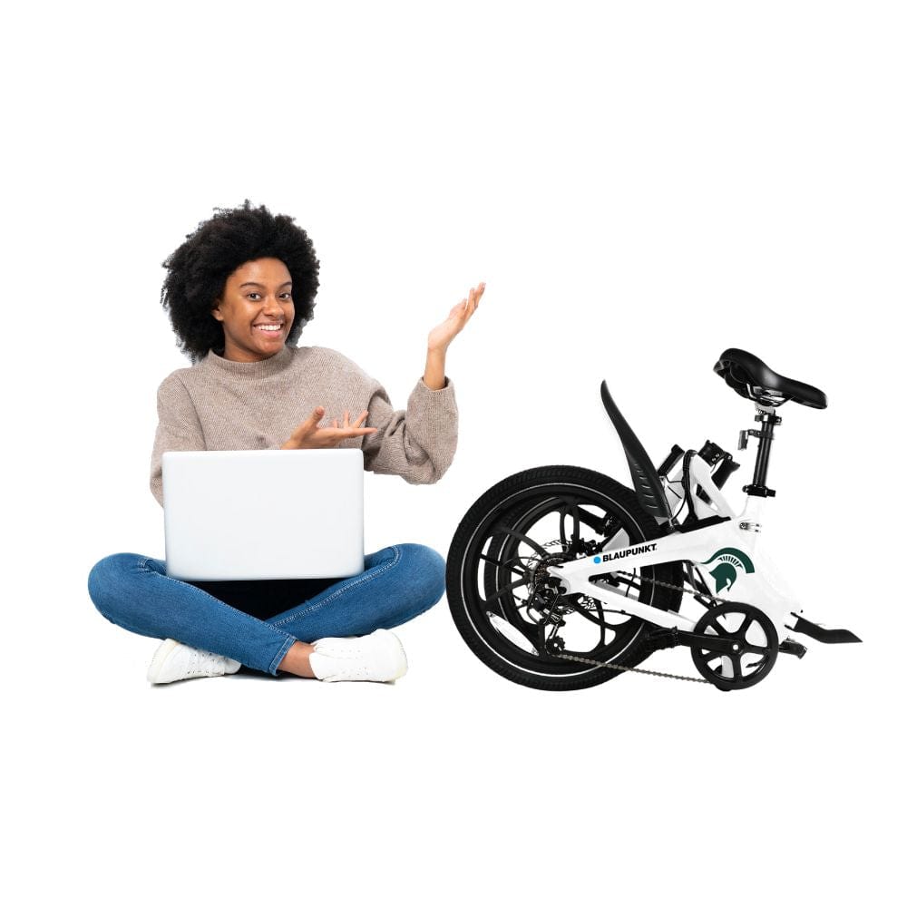 Effortlessly fold and store it anywhere, making it the ideal companion for your daily adventures.Powered by the impressive Blaupunkt 36V 350W rear wheel hub motor, delivering an astonishing 50 Nm of torque while requiring minimal maintenance.