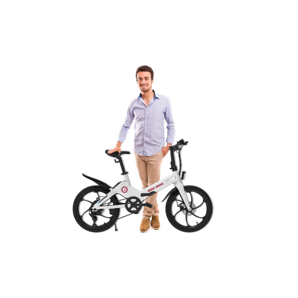 Cool German Design!  The Blaupunkt 20-inch e-folding bike offers exceptional peddle and throttle assist capabilities. 