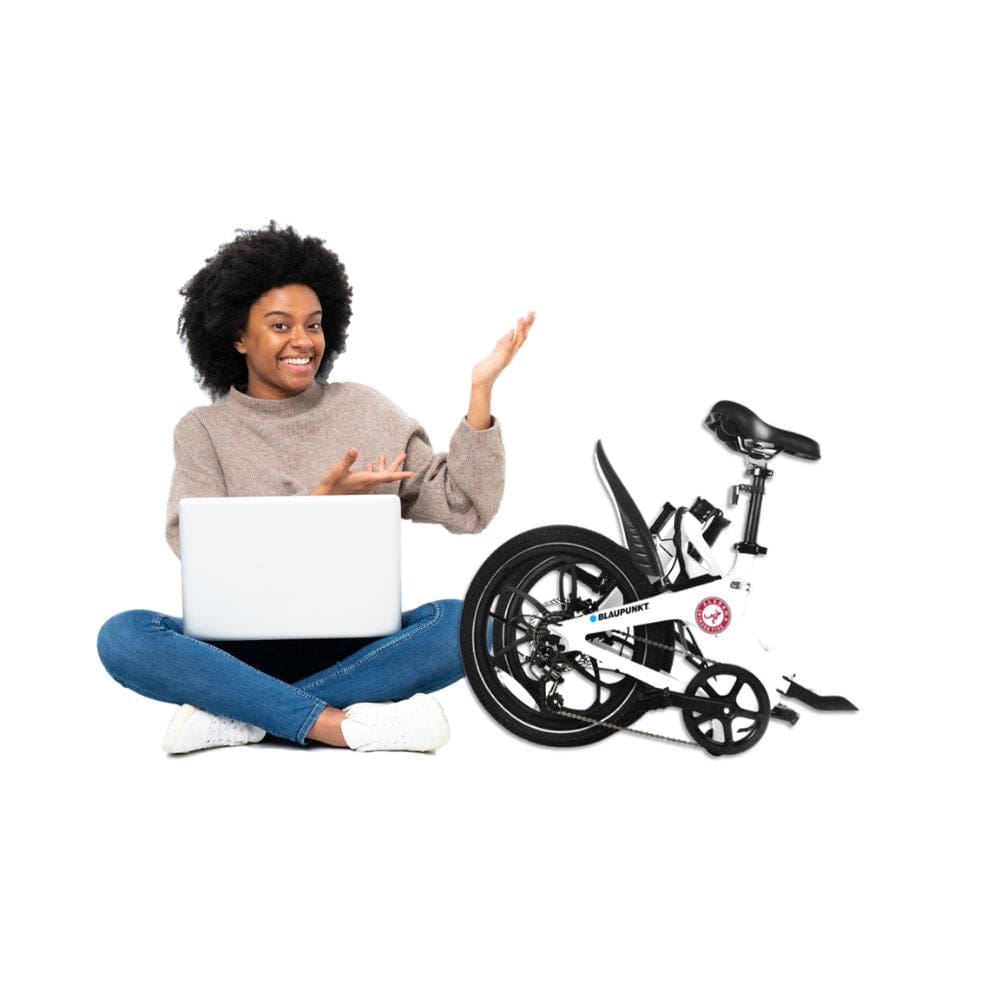  Intelligent Clamping Mechanism!  Featuring an intelligent clamping mechanism, our bike folds effortlessly in just 4 steps. 