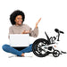 Intelligent Clamping Mechanism!  Featuring an intelligent clamping mechanism, our bike folds effortlessly in just 4 steps.