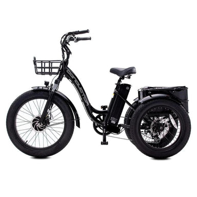 Black aluminum trike side view