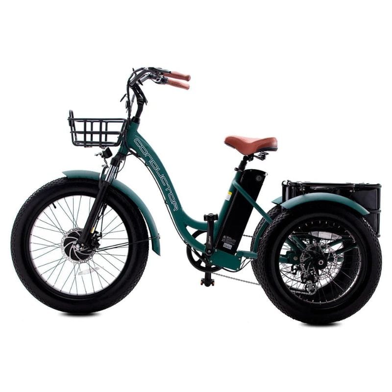 750 watts green trike aluminum frame side view