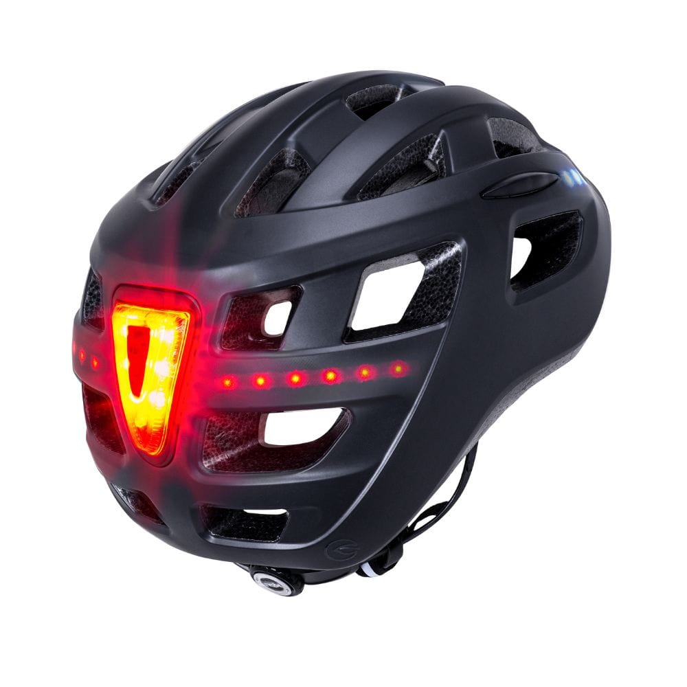 The Central Lit uses Composite Fusion™ and comes with plentiful venting, integrated visor, and micro USB rechargeable flashing rear light. Micro USB sold separately.