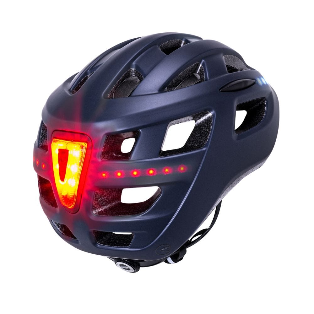 The Central Lit uses Composite Fusion™ and comes with plentiful venting, integrated visor, and micro USB rechargeable flashing rear light. Micro USB sold separately.