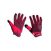 Pair of red and black gloves with Kali branding on a white background
