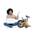  Weighing in at a mere 47 lbs., this bike is the epitome of portability, thanks to its intelligent quick-release mechanism, foldable pedals, and handlebar. 
